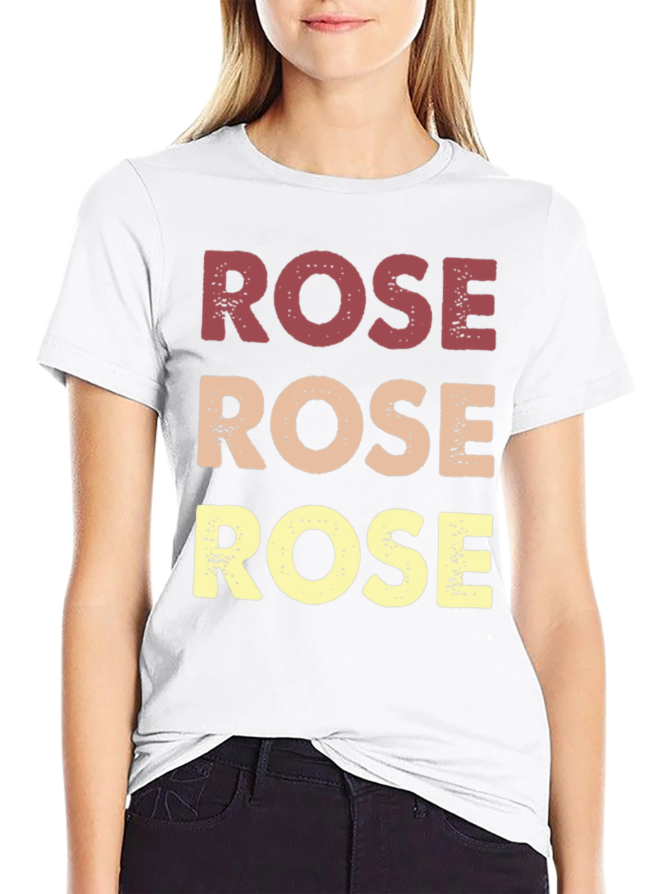 Retro Rose Graphic T-Shirt - Black