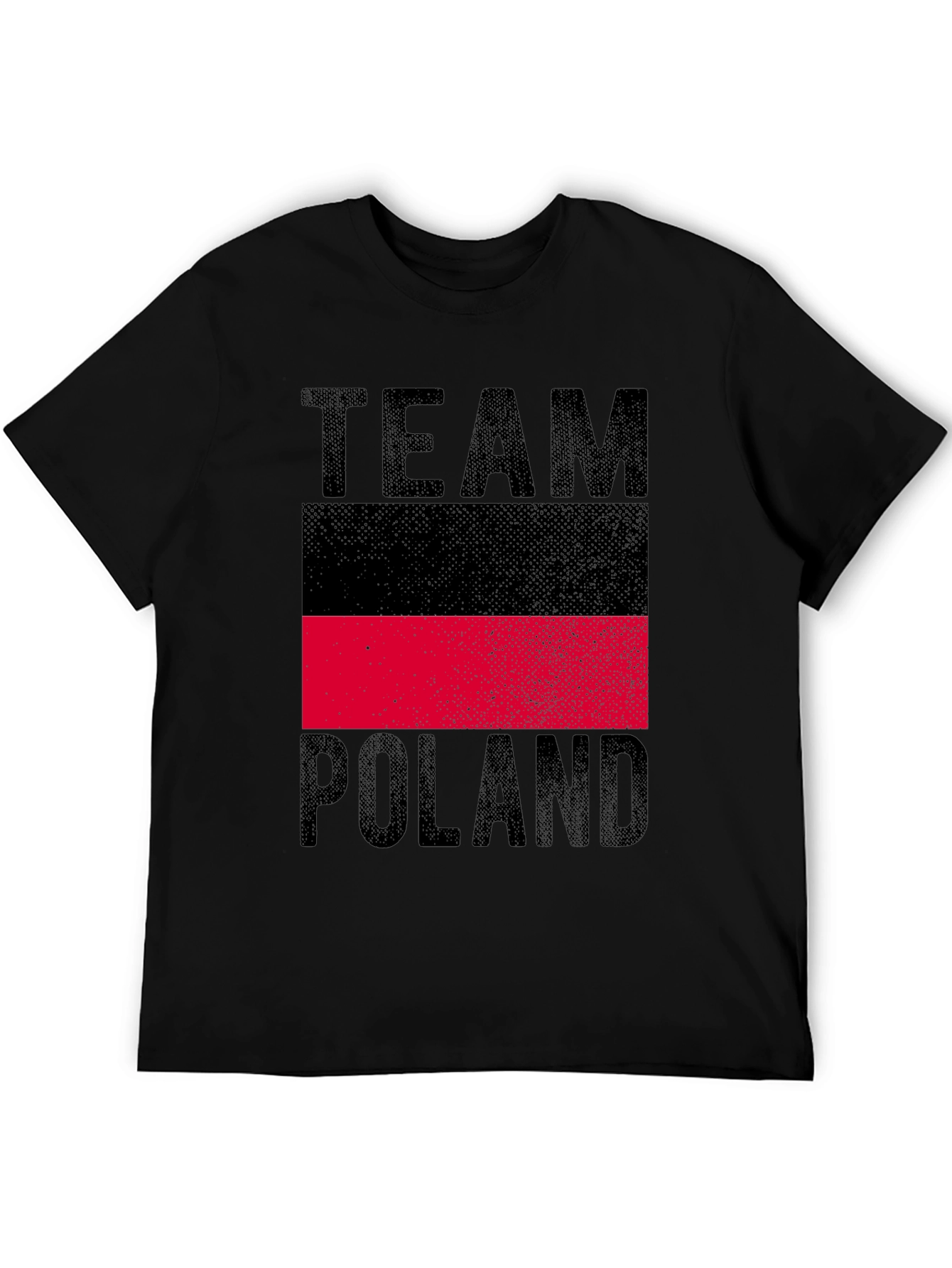 Team Poland T-Shirt - Black Cotton Tee
