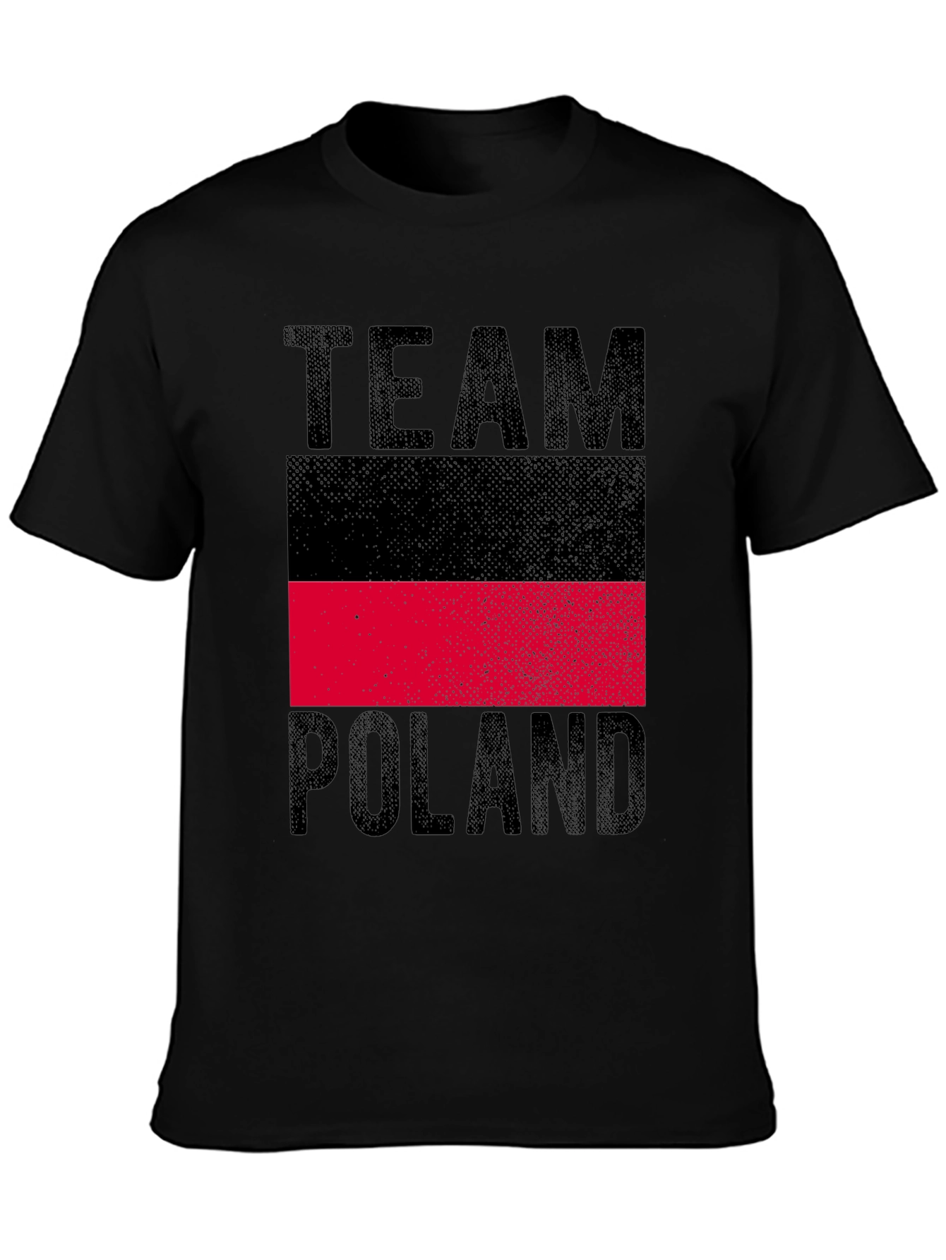 Team Poland T-Shirt - Black Cotton Tee