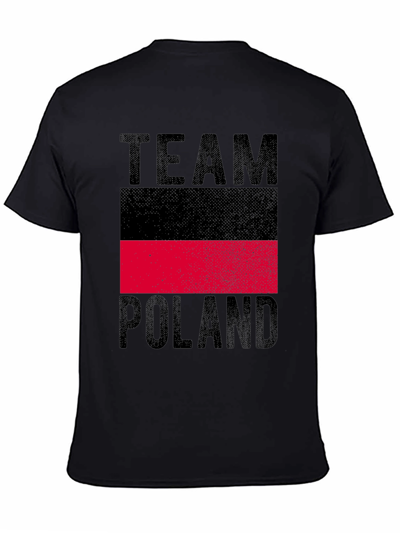Team Poland T-Shirt - Black Cotton Tee
