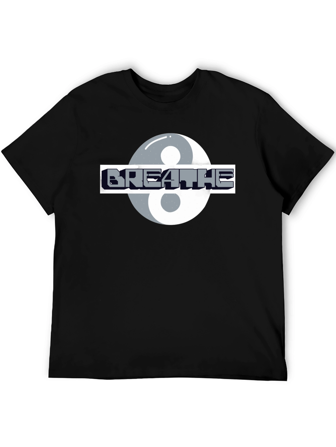 Breathe Yin Yang Graphic Tee - Stylish Comfort