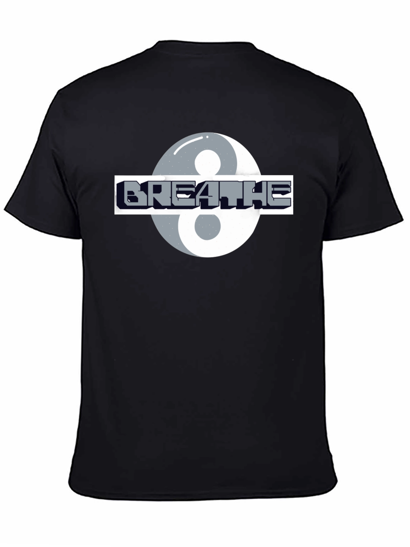 Breathe Yin Yang Graphic Tee - Stylish Comfort