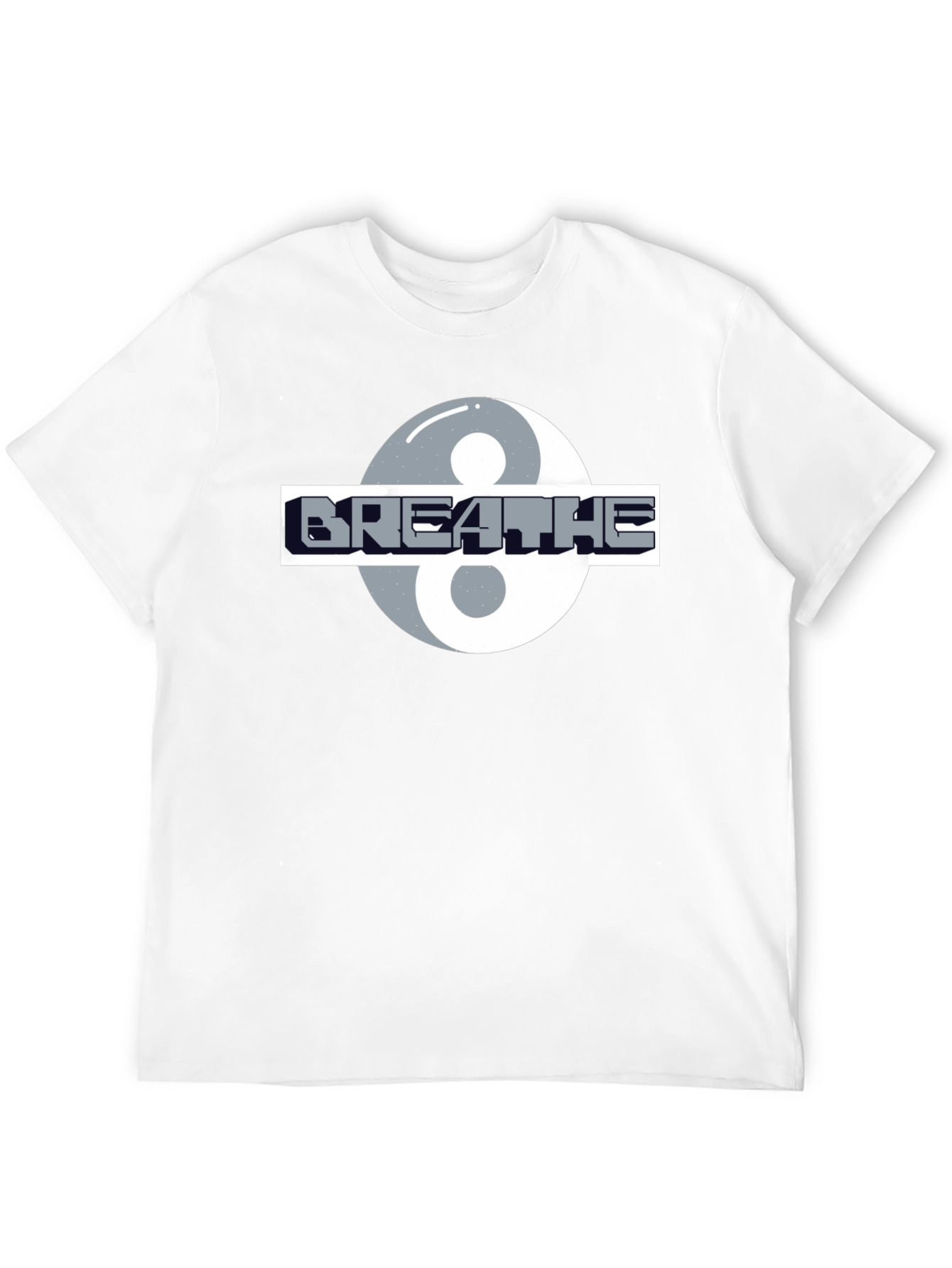Breathe Yin Yang Graphic Tee - Stylish Comfort