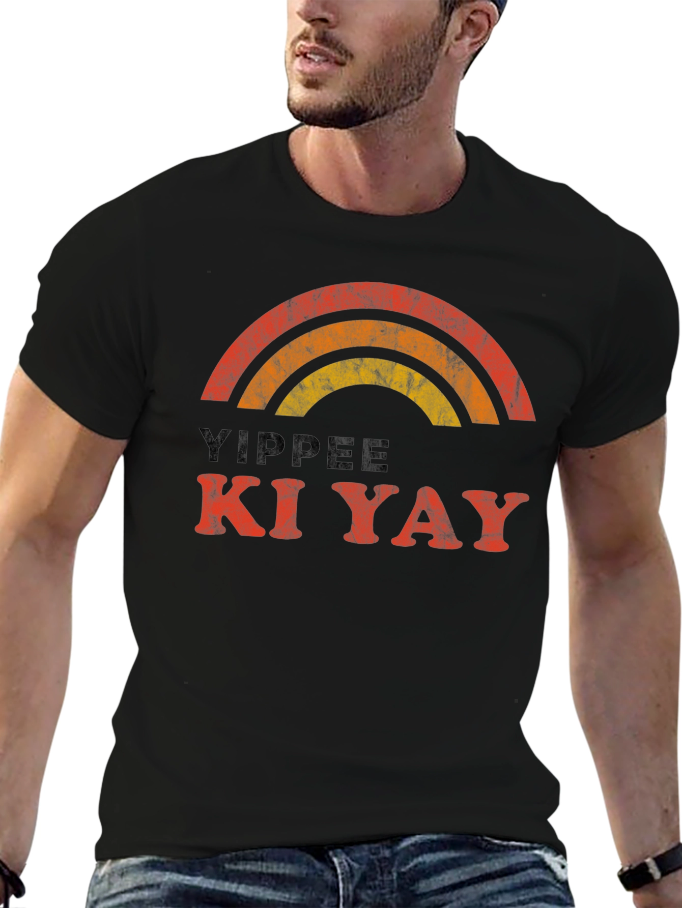 Yippee Ki Yay Rainbow Graphic Tee