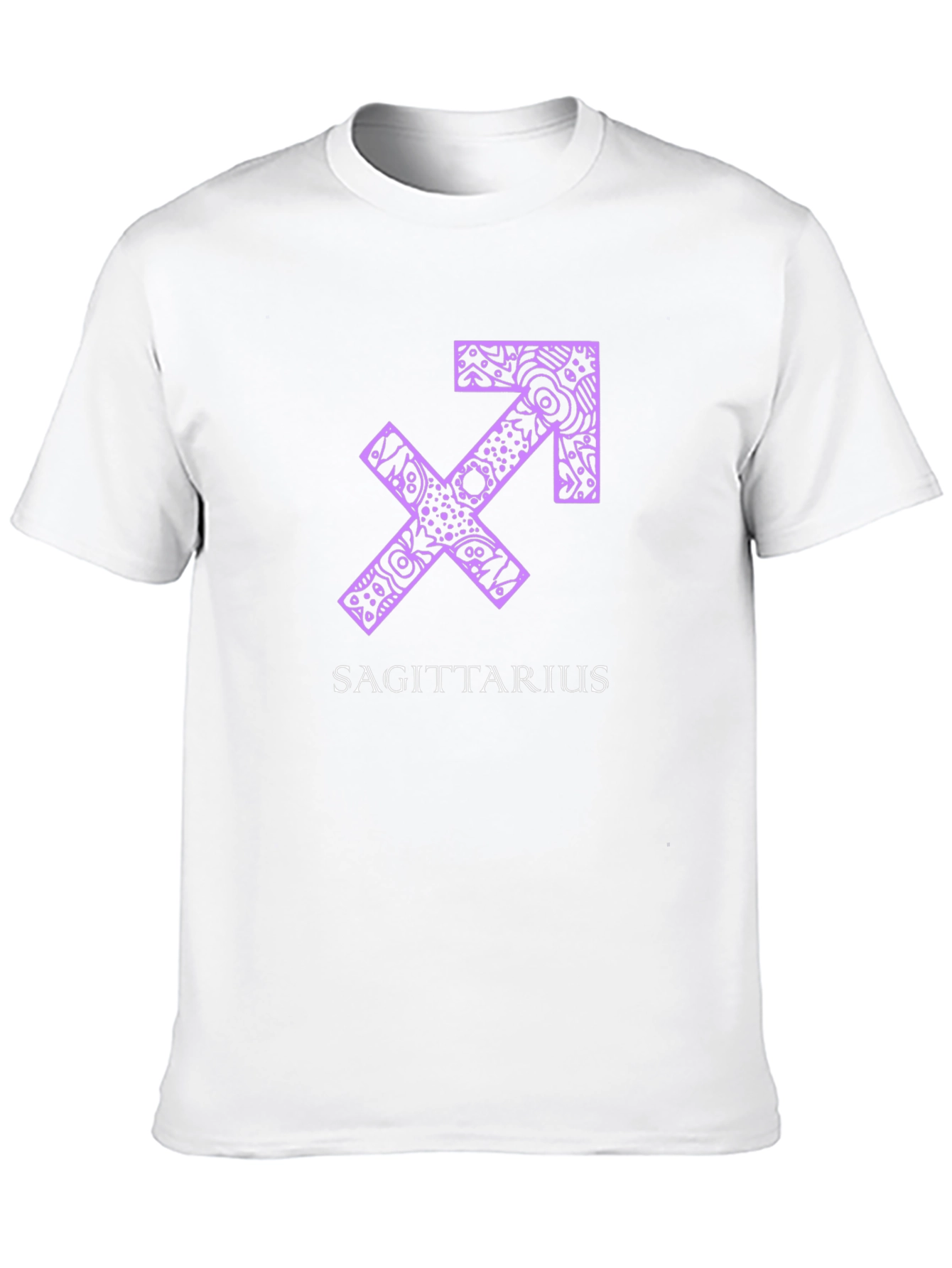 Sagittarius Zodiac Graphic Tee - Black