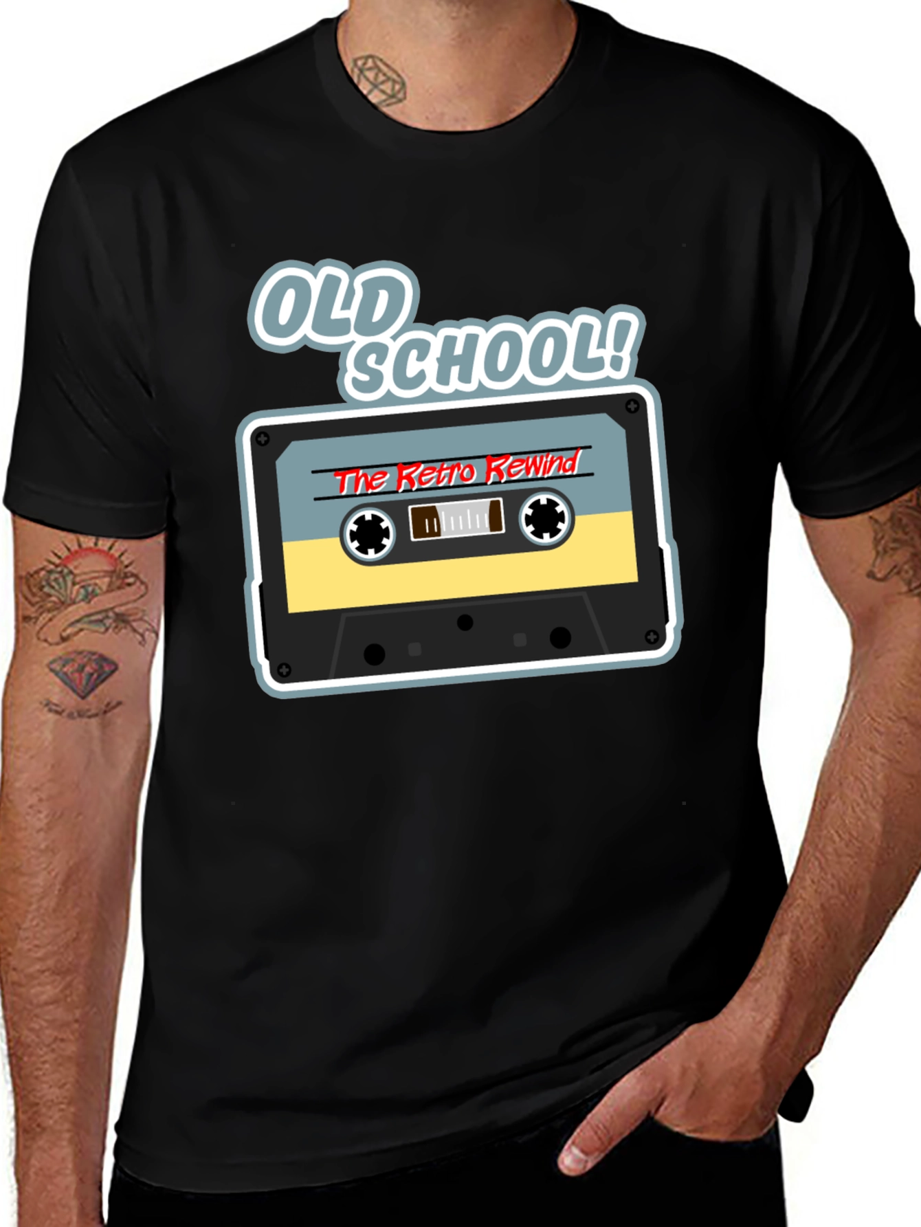 Old School Retro Rewind Graphic T-Shirt