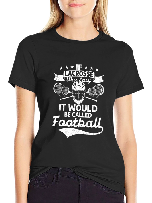 Lacrosse vs Football Graphic T-Shirt