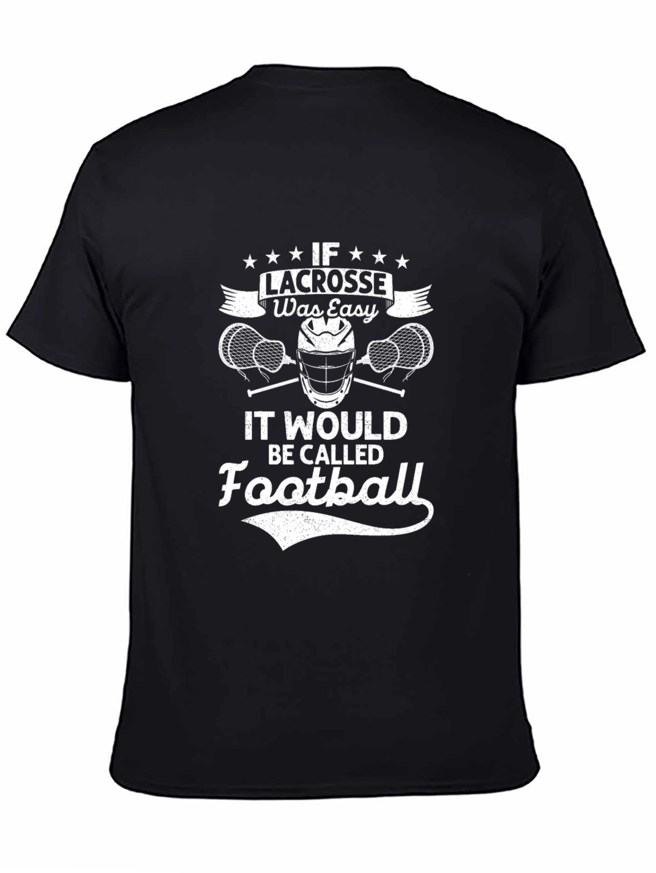 Lacrosse vs Football Graphic T-Shirt