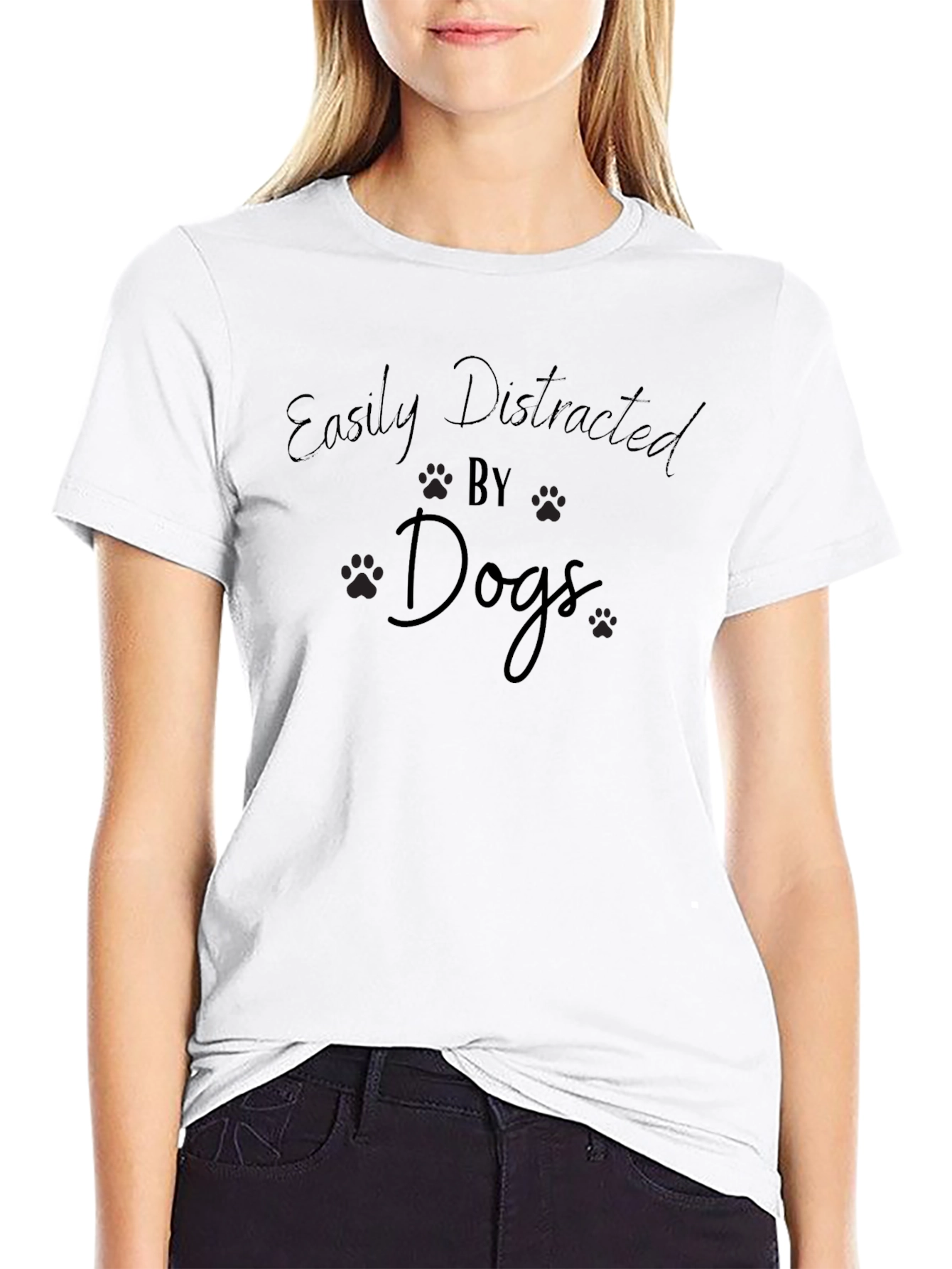 Easily Distracted by Dogs Graphic Tee