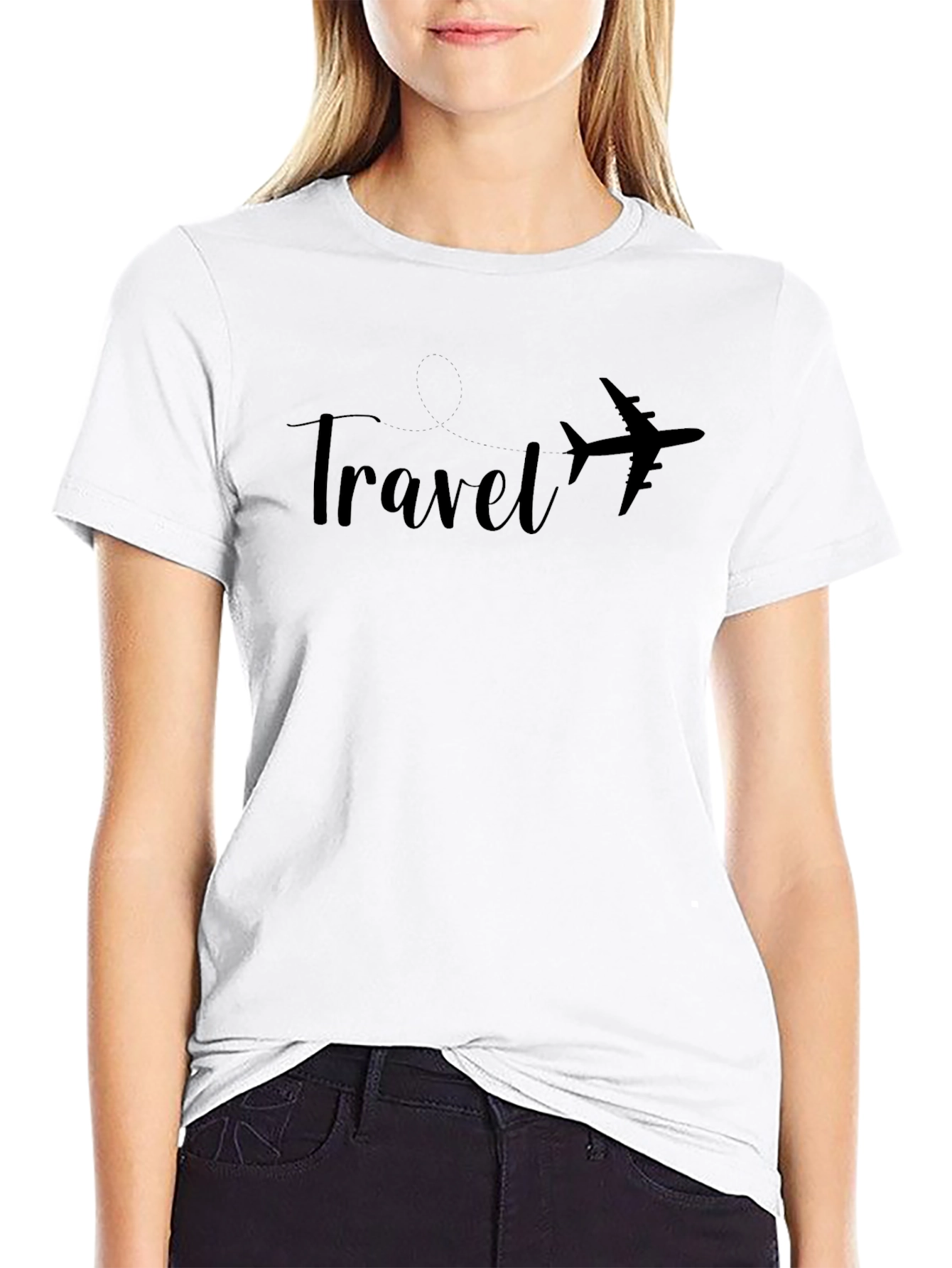 Travel Airplane Graphic T-Shirt