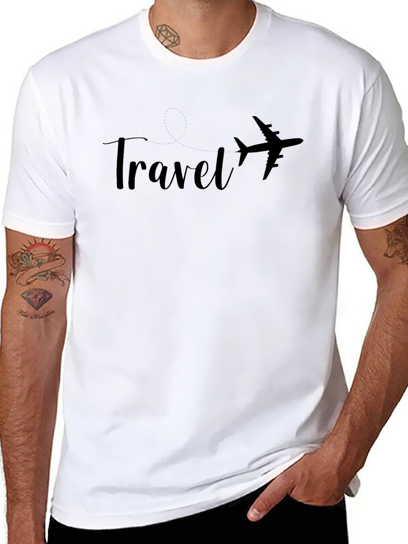 Travel Airplane Graphic T-Shirt