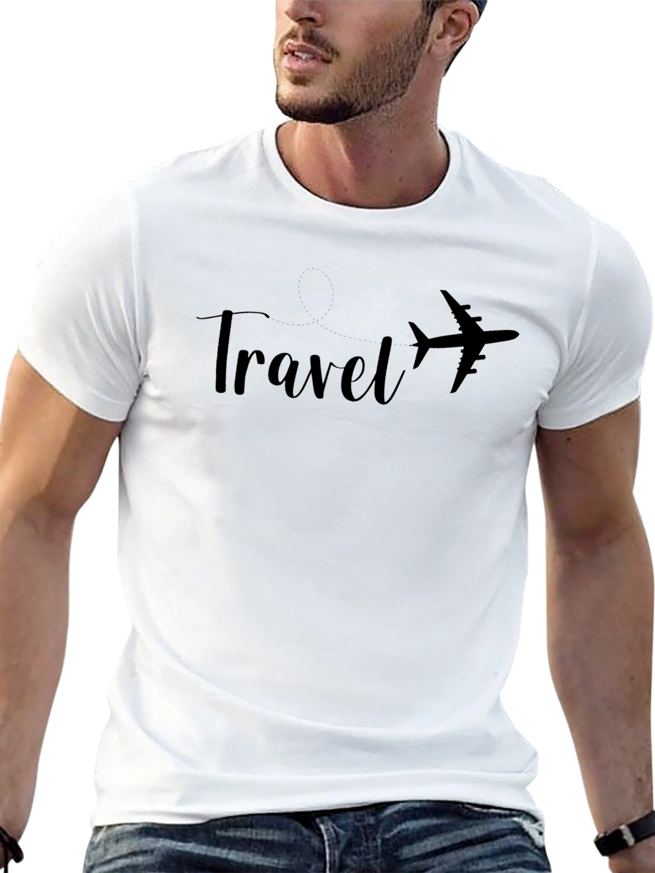 Travel Airplane Graphic T-Shirt