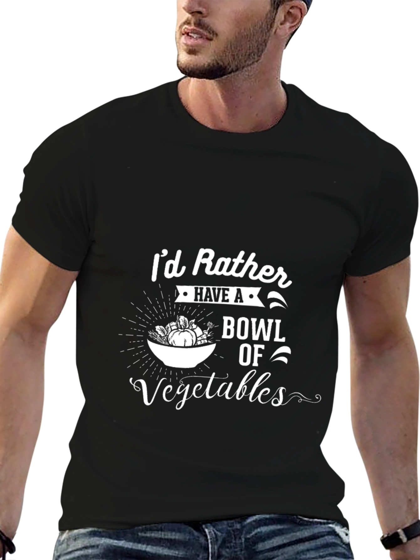 Vegetable Lover T-Shirt - Id Rather Have a Bowl!