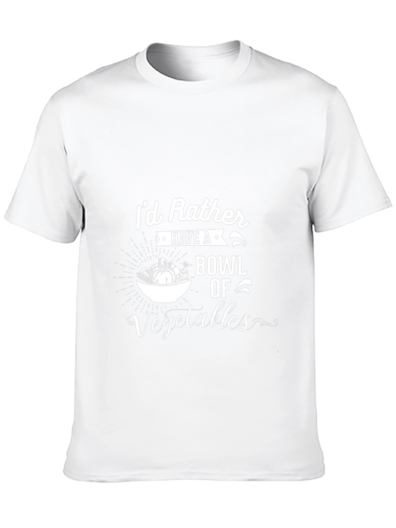 Vegetable Lover T-Shirt - Id Rather Have a Bowl!