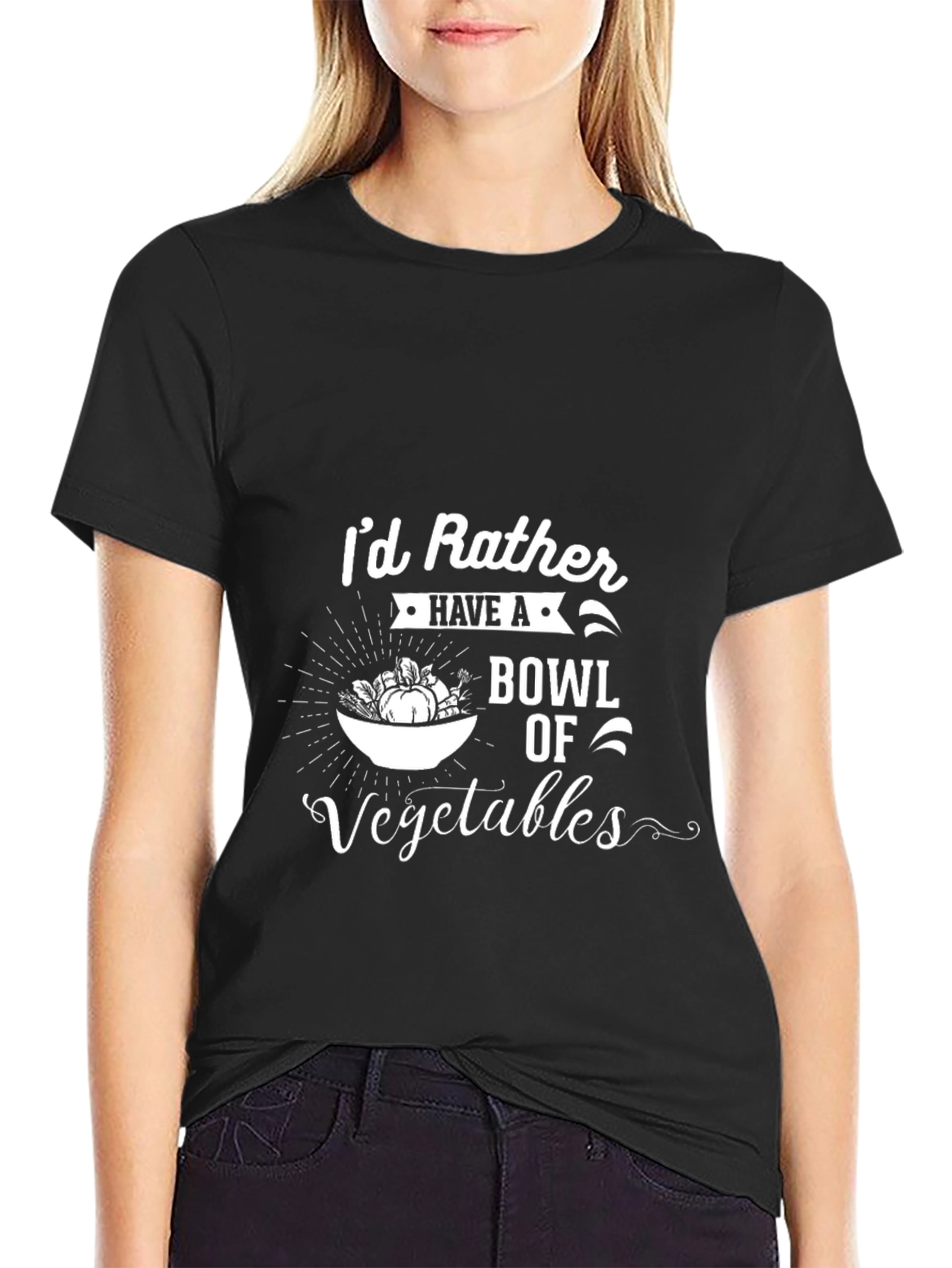 Vegetable Lover T-Shirt - Id Rather Have a Bowl!