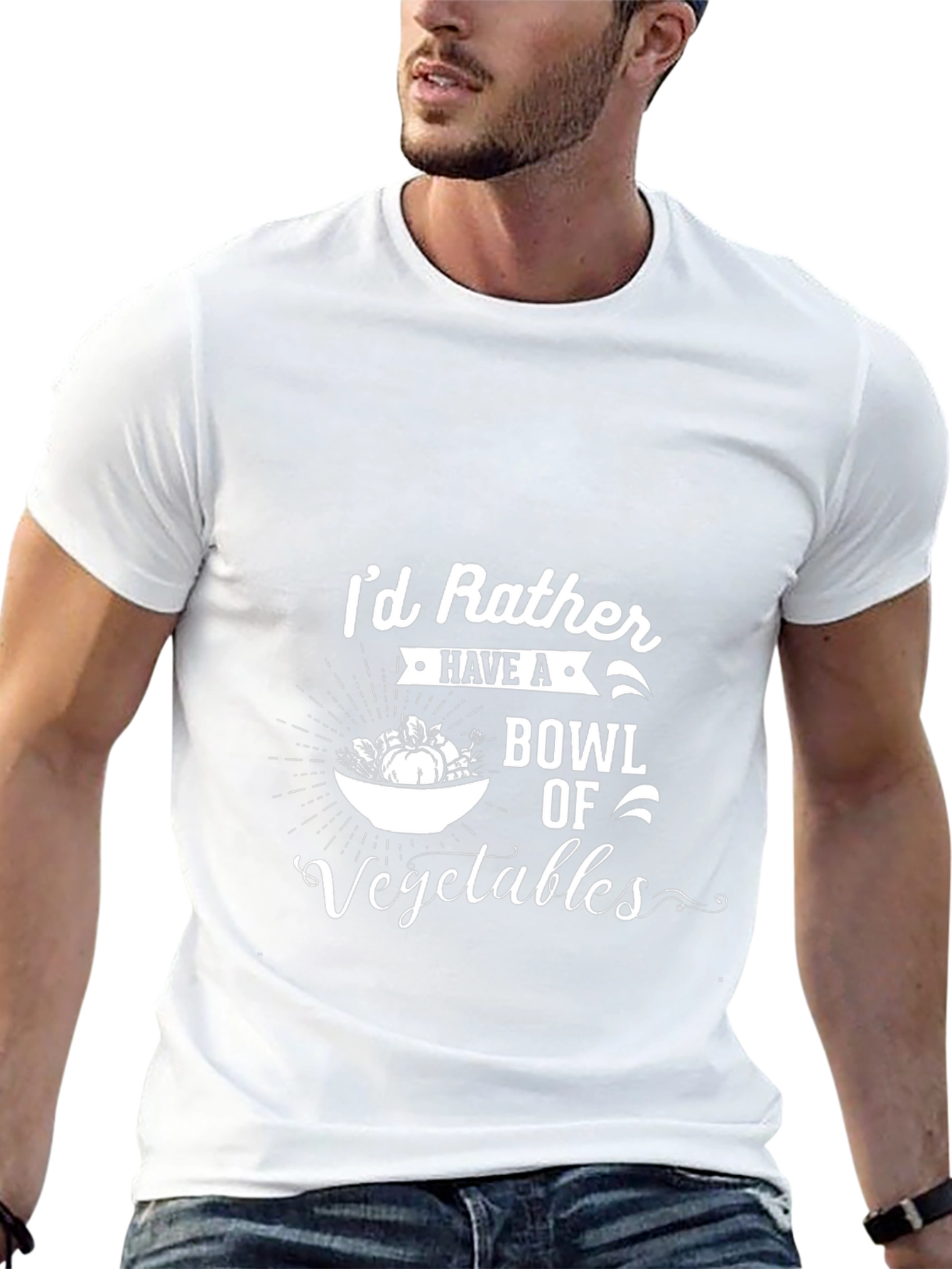 Vegetable Lover T-Shirt - Id Rather Have a Bowl!