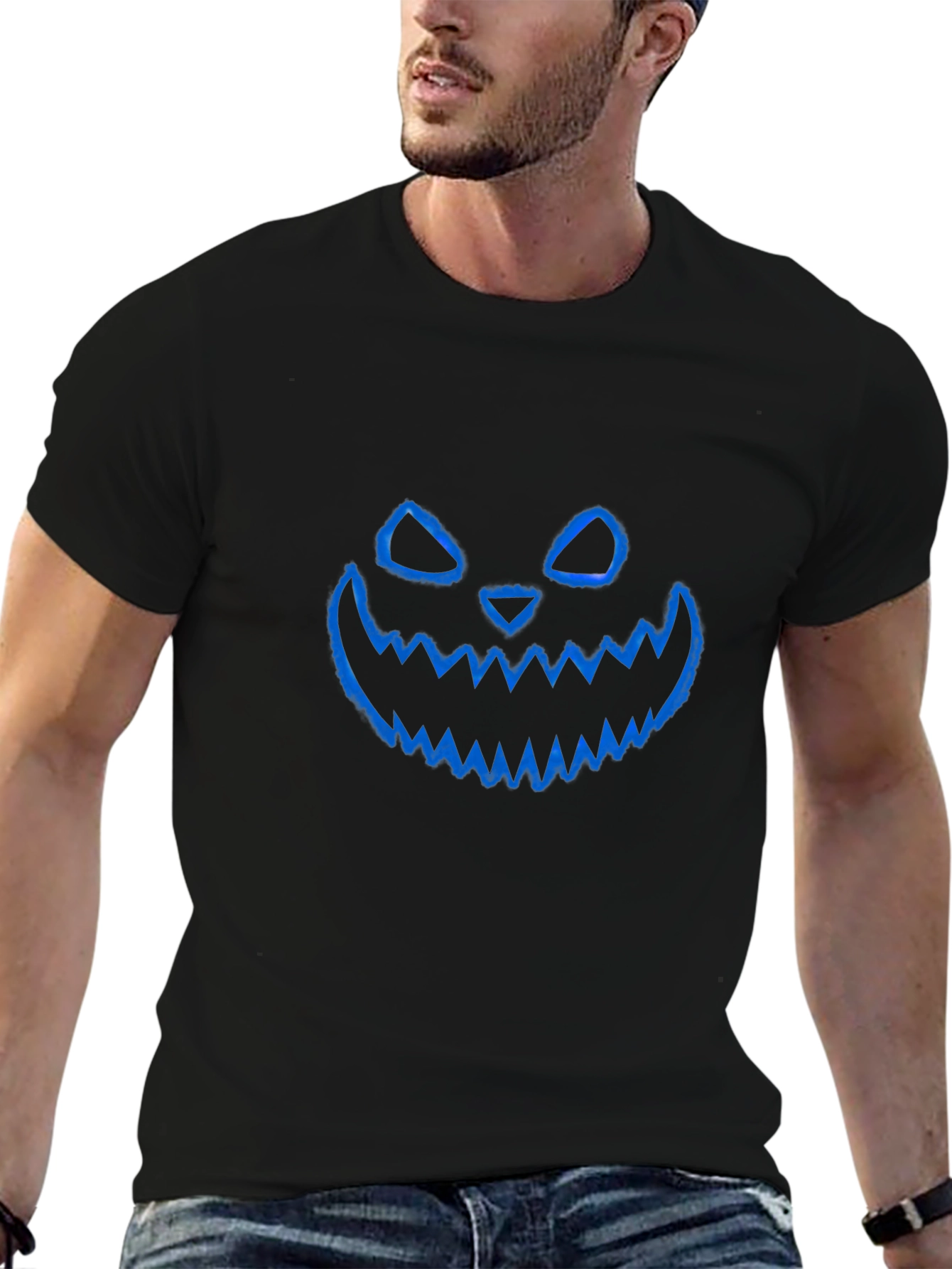 Spooky Jack-O-Lantern Graphic Tee - Halloween