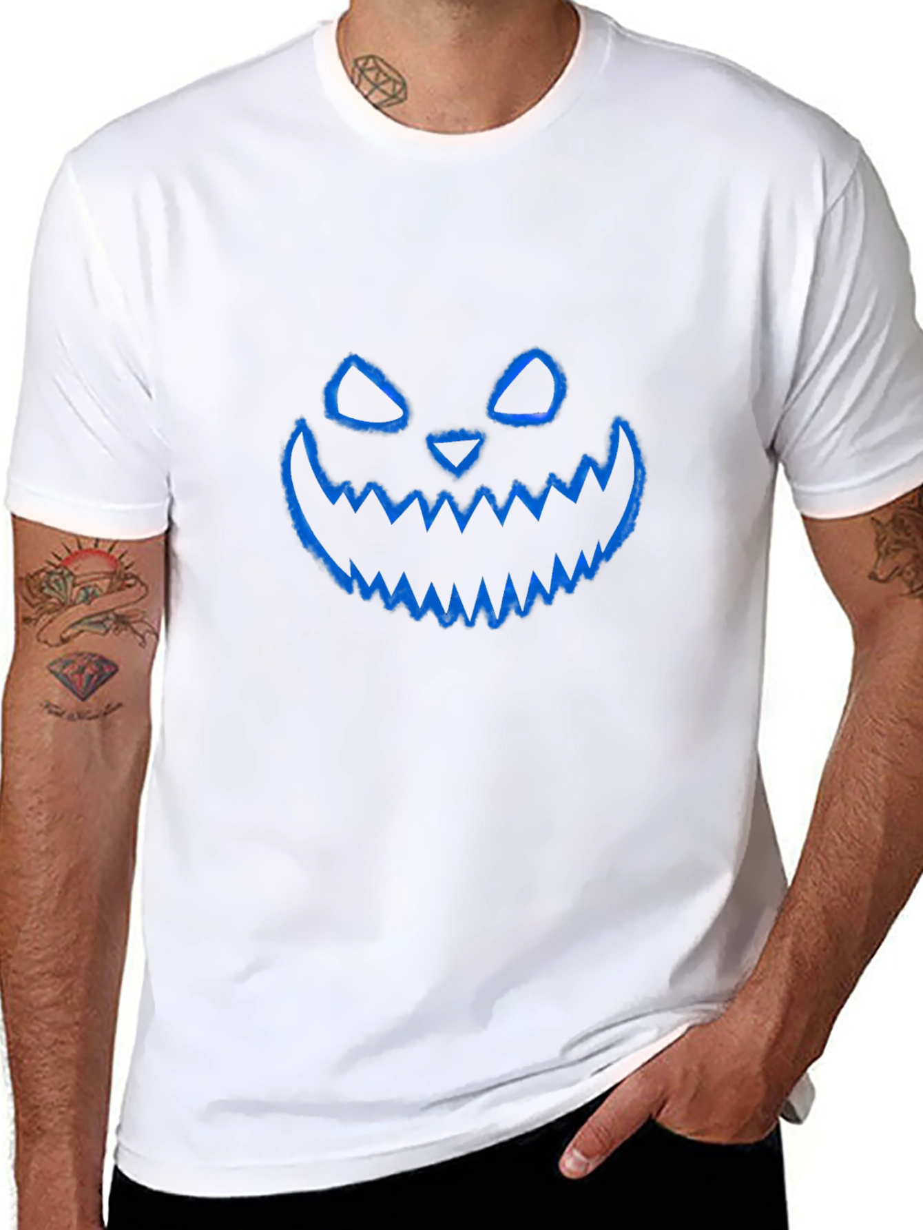 Spooky Jack-O-Lantern Graphic Tee - Halloween