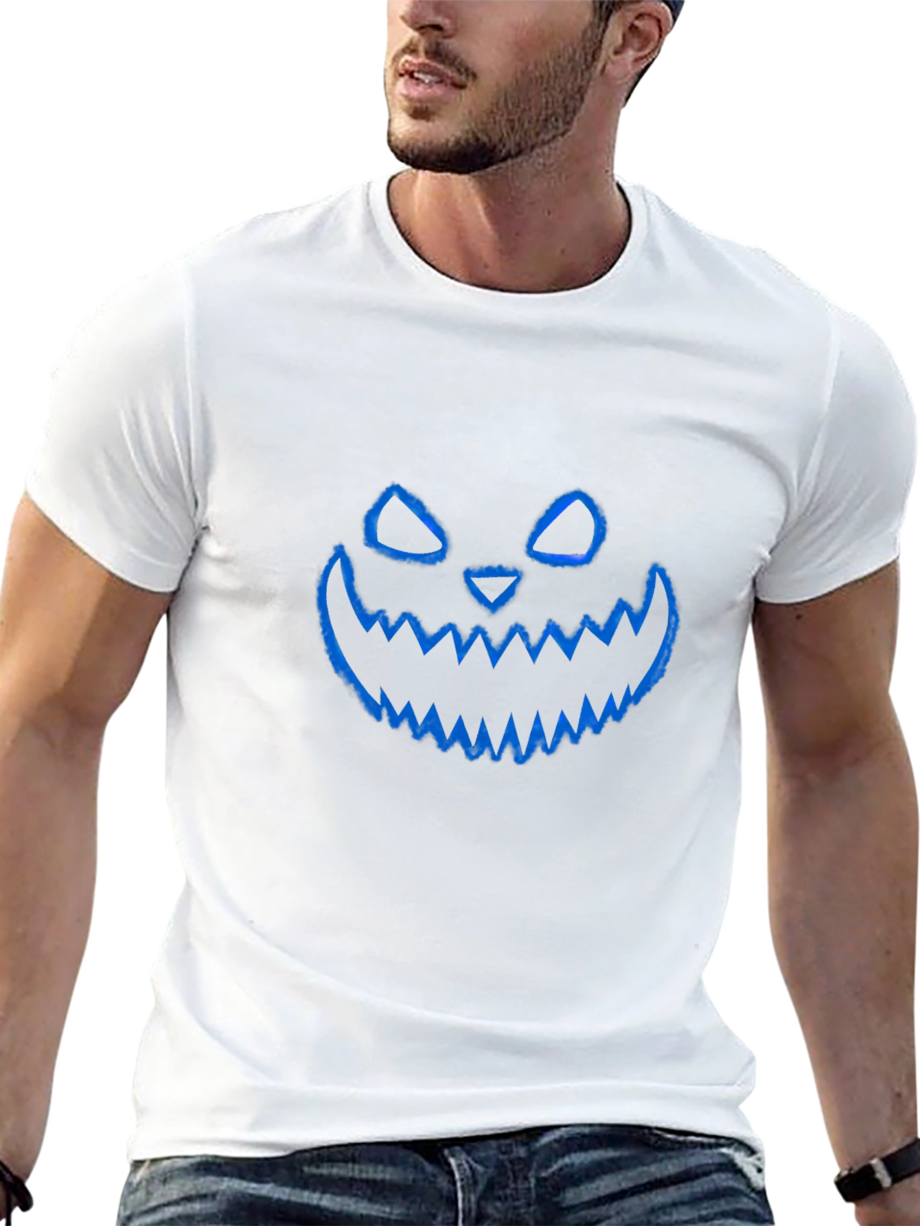 Spooky Jack-O-Lantern Graphic Tee - Halloween