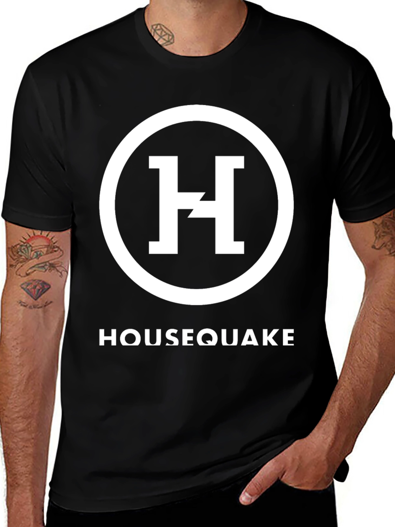 Housequake Black Graphic T-Shirt