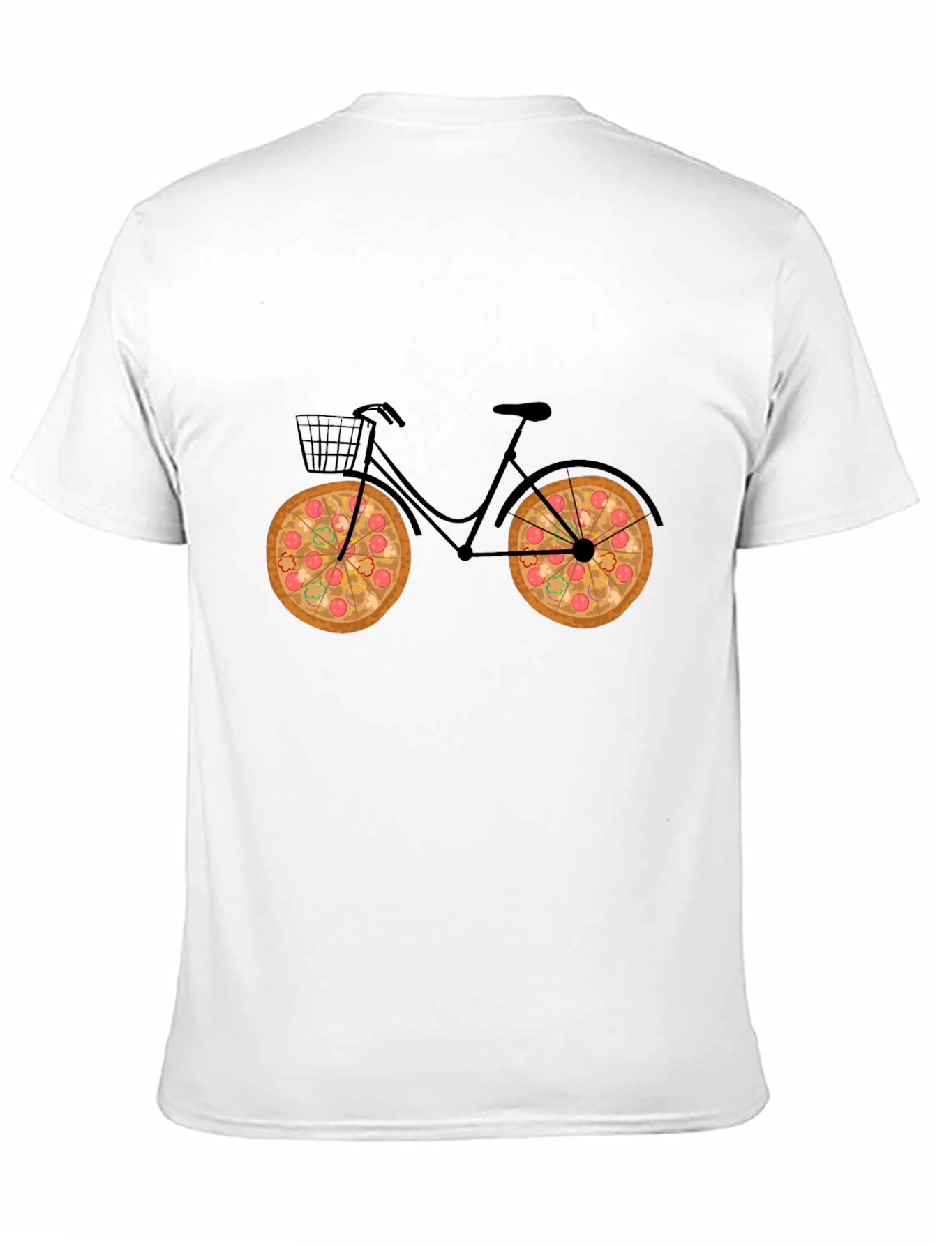Pizza Bike Black T-Shirt