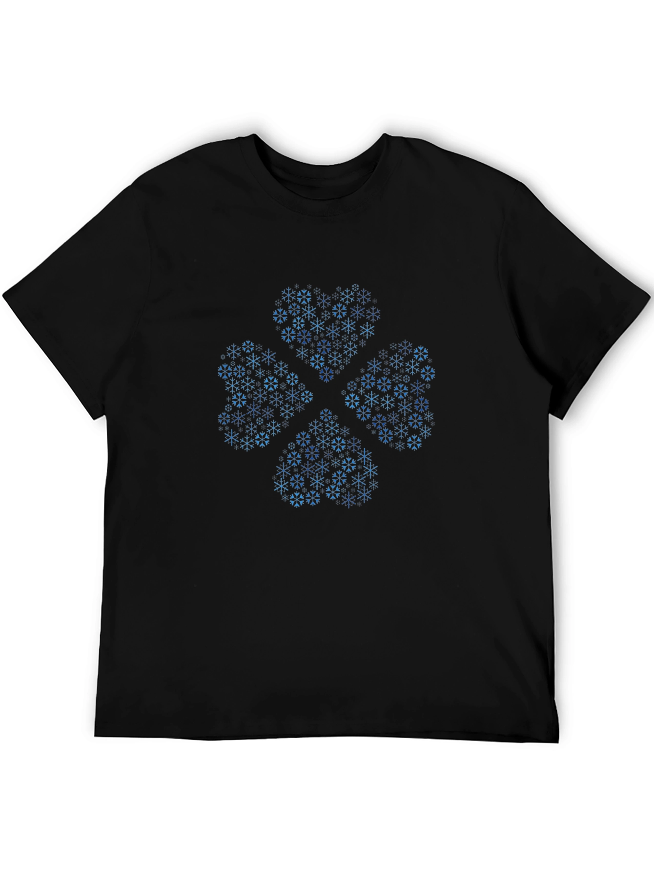 Snowflake Clover Graphic Tee - Black
