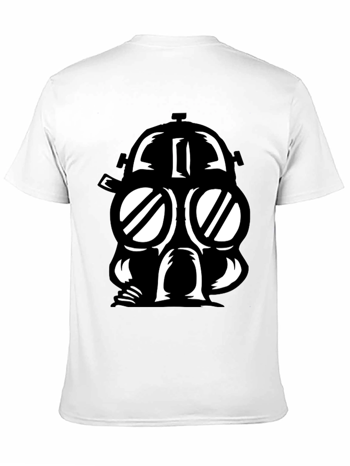 Gas Mask Graphic Black T-Shirt