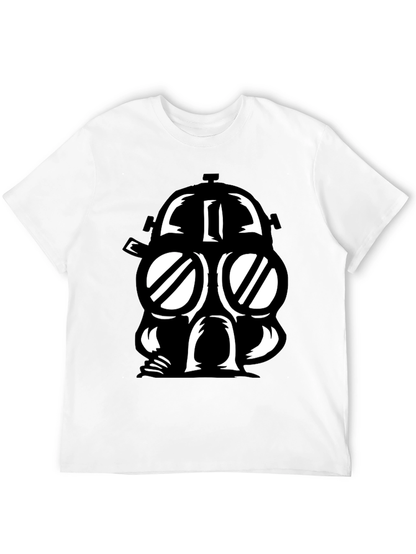 Gas Mask Graphic Black T-Shirt