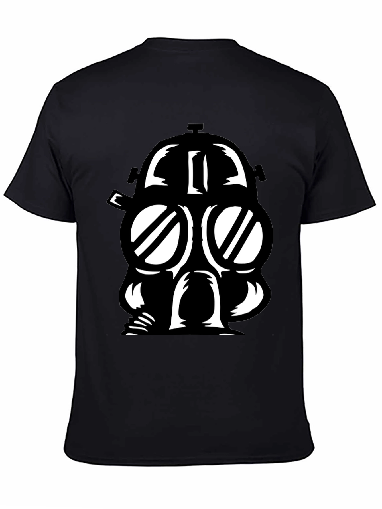 Gas Mask Graphic Black T-Shirt