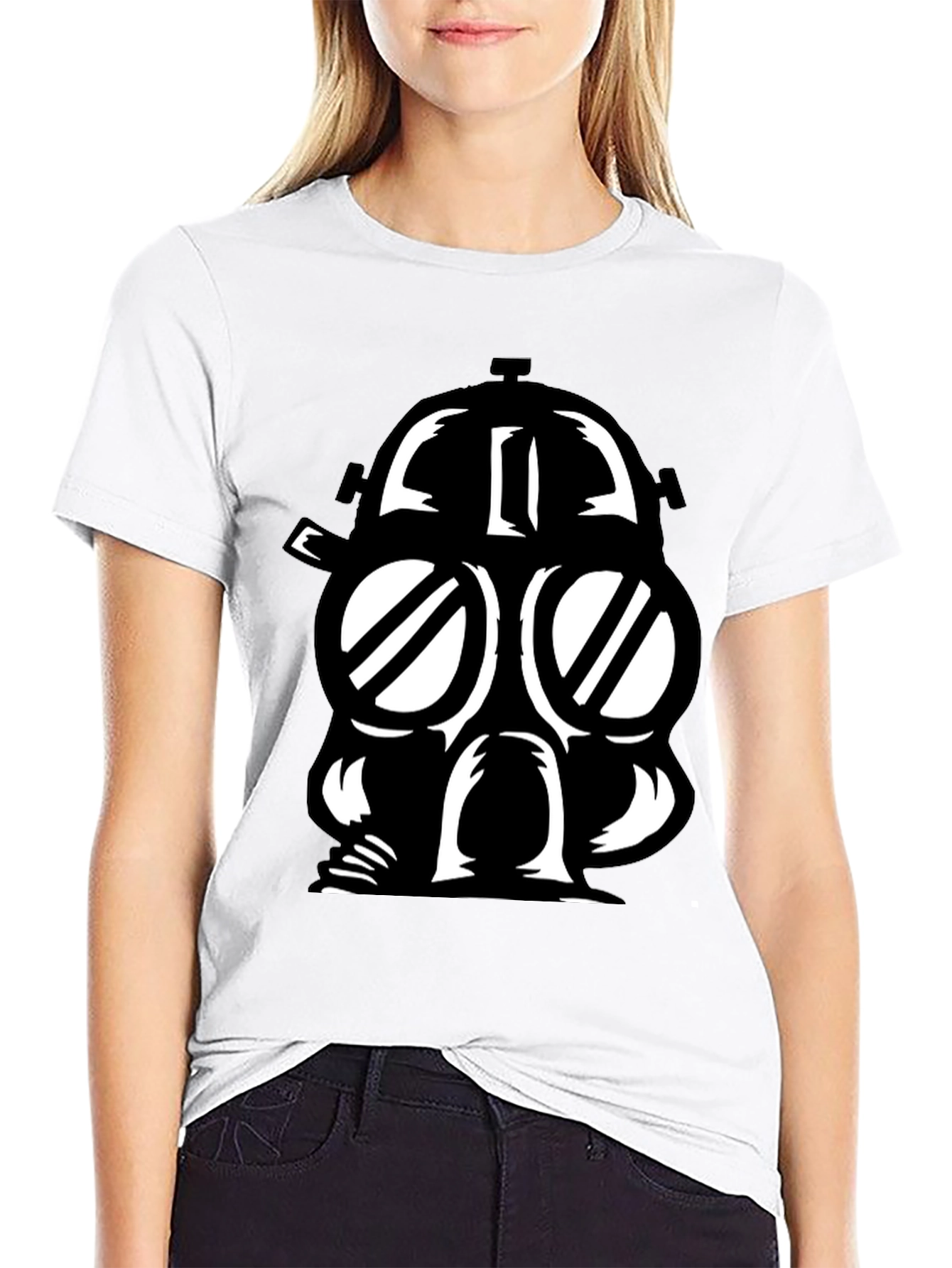 Gas Mask Graphic Black T-Shirt