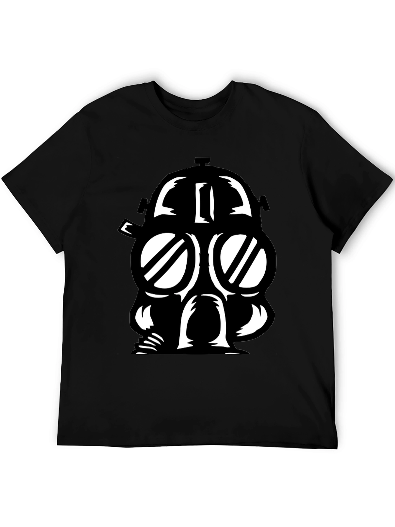 Gas Mask Graphic Black T-Shirt