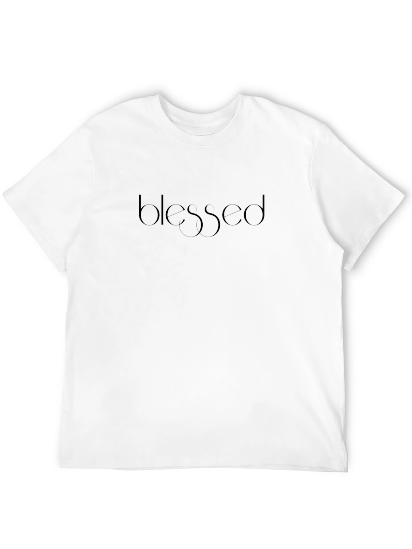 Blessed Black Graphic Tee - Minimalist Style