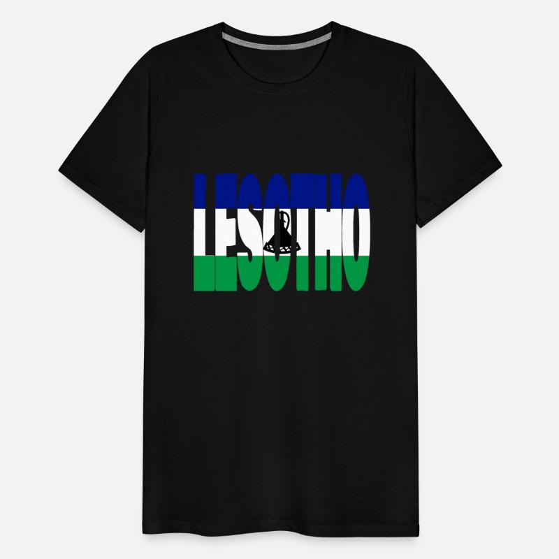 Lesotho flag stencil