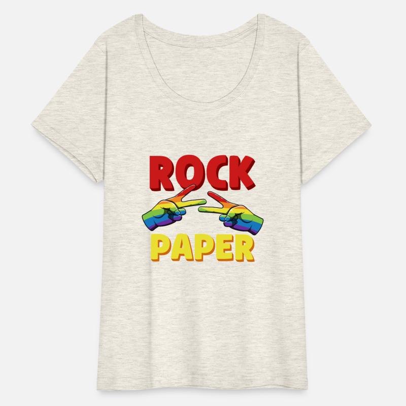 LGBT Rock Paper Lesbian Equality Rainbow Gay Pride
