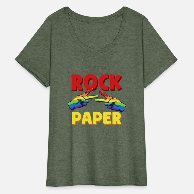 LGBT Rock Paper Lesbian Equality Rainbow Gay Pride