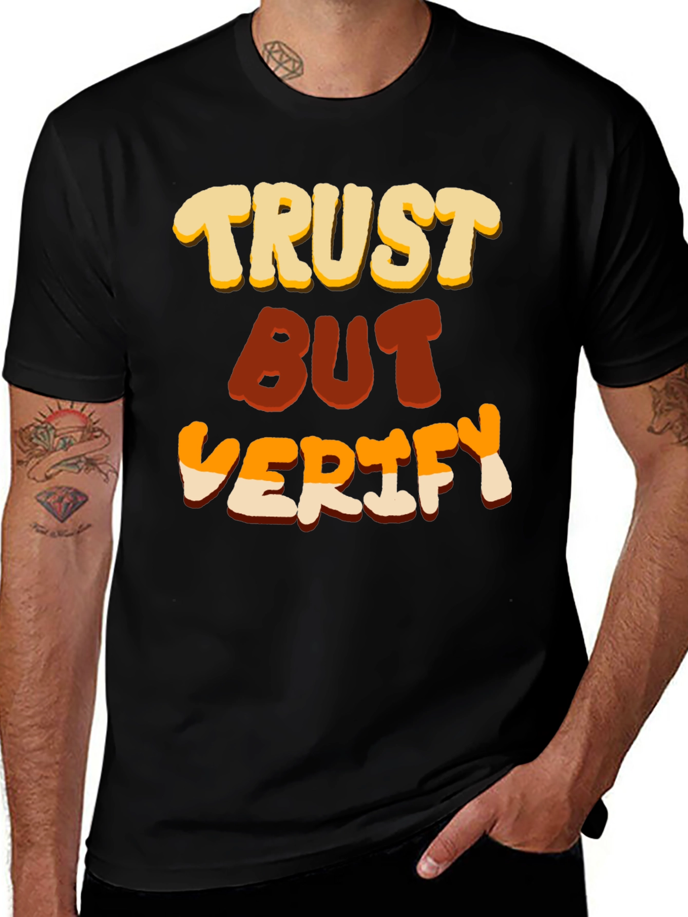 Trust But Verify Graphic T-Shirt