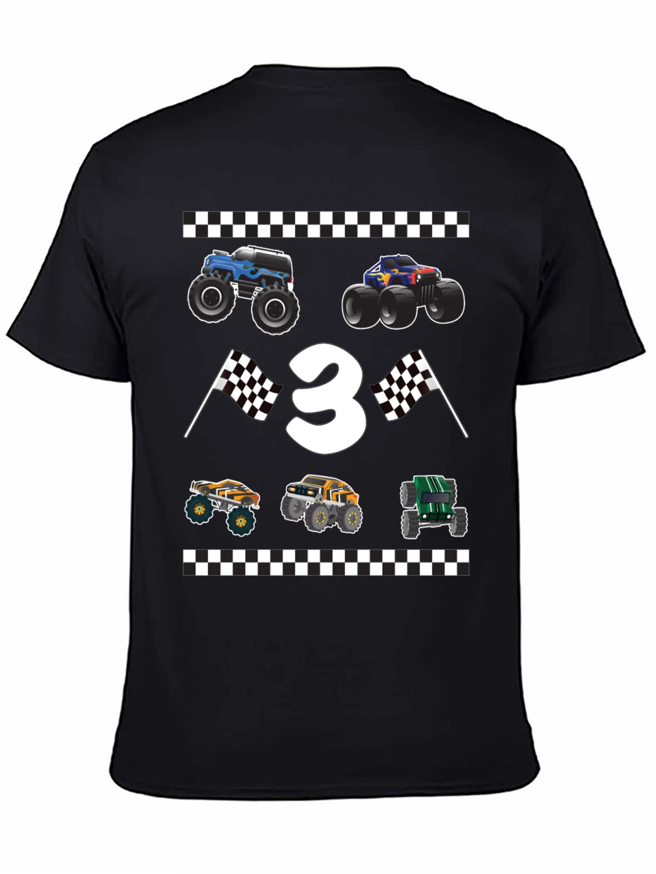 Monster Truck Birthday Shirt - Age 3