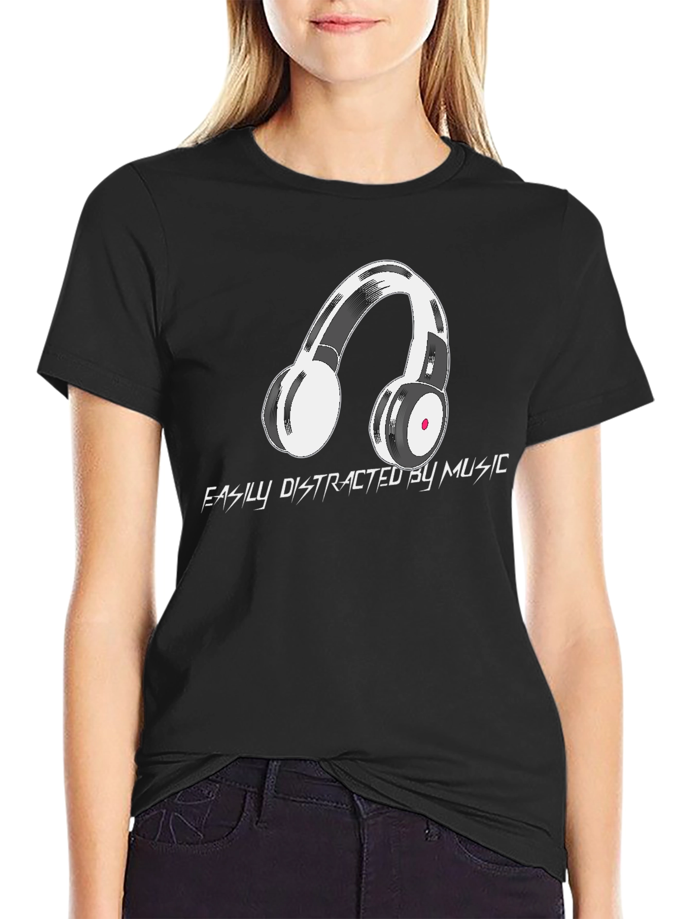Easily Distracted by Music Graphic Tee