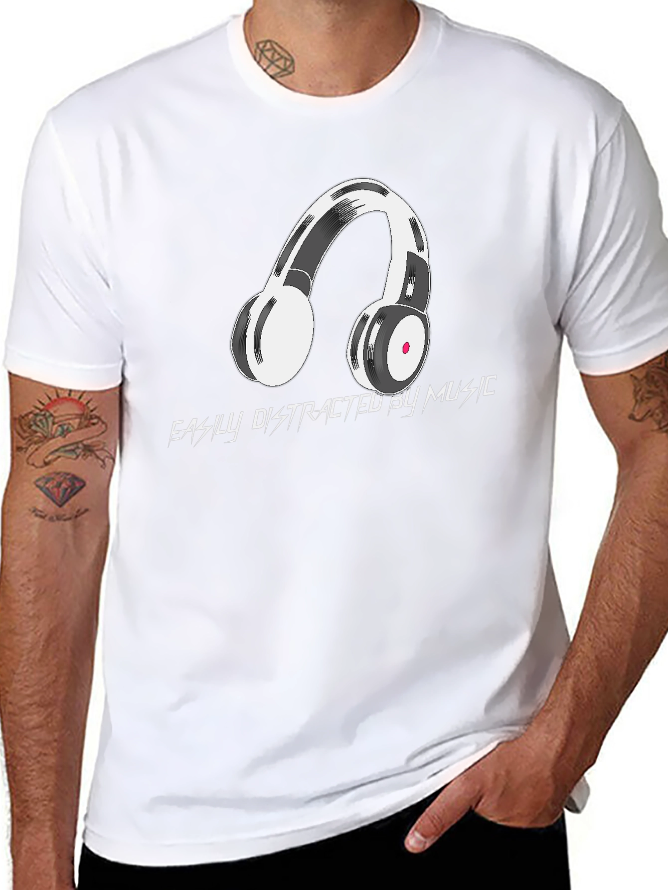 Easily Distracted by Music Graphic Tee