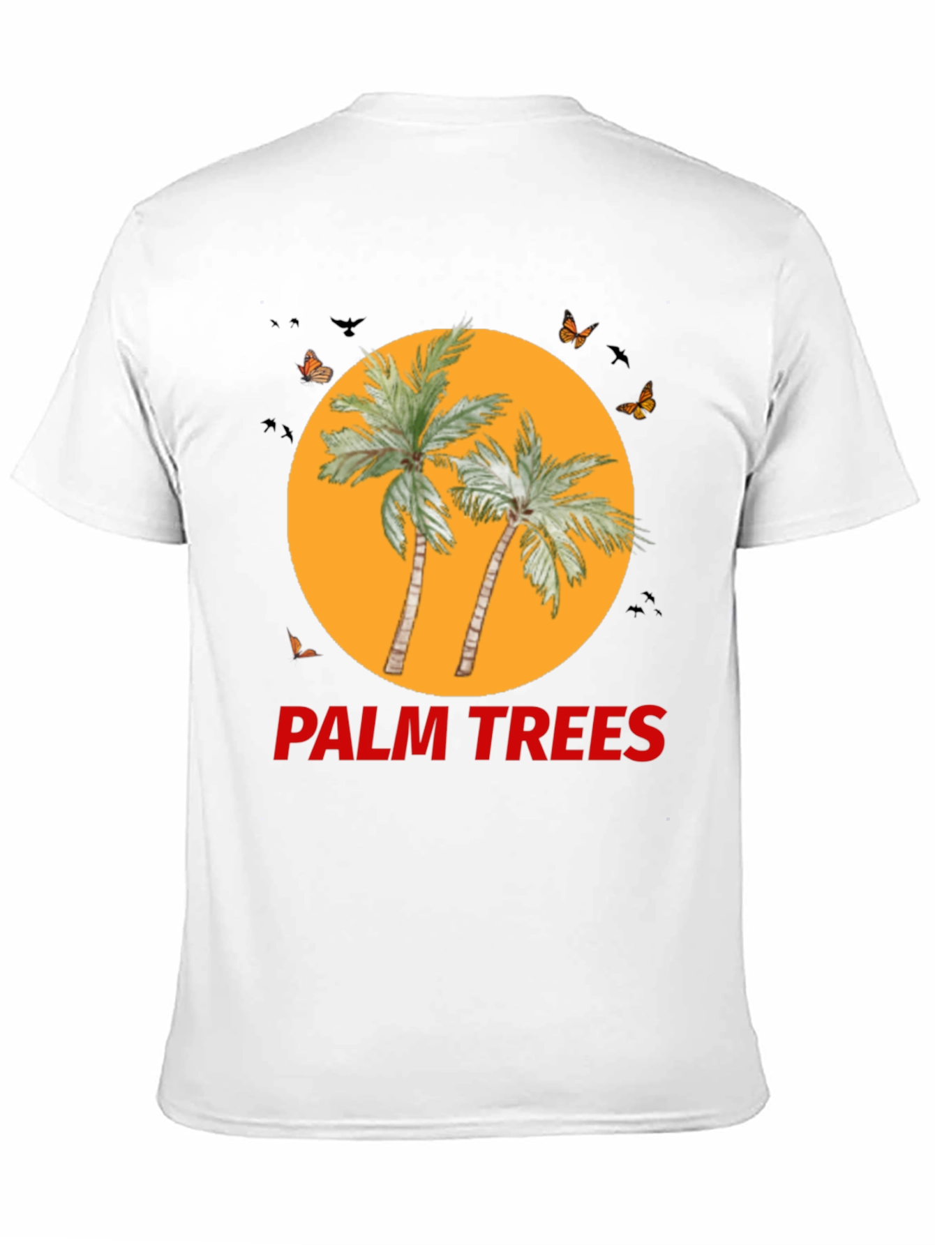 Palm Trees Graphic Tee - Black