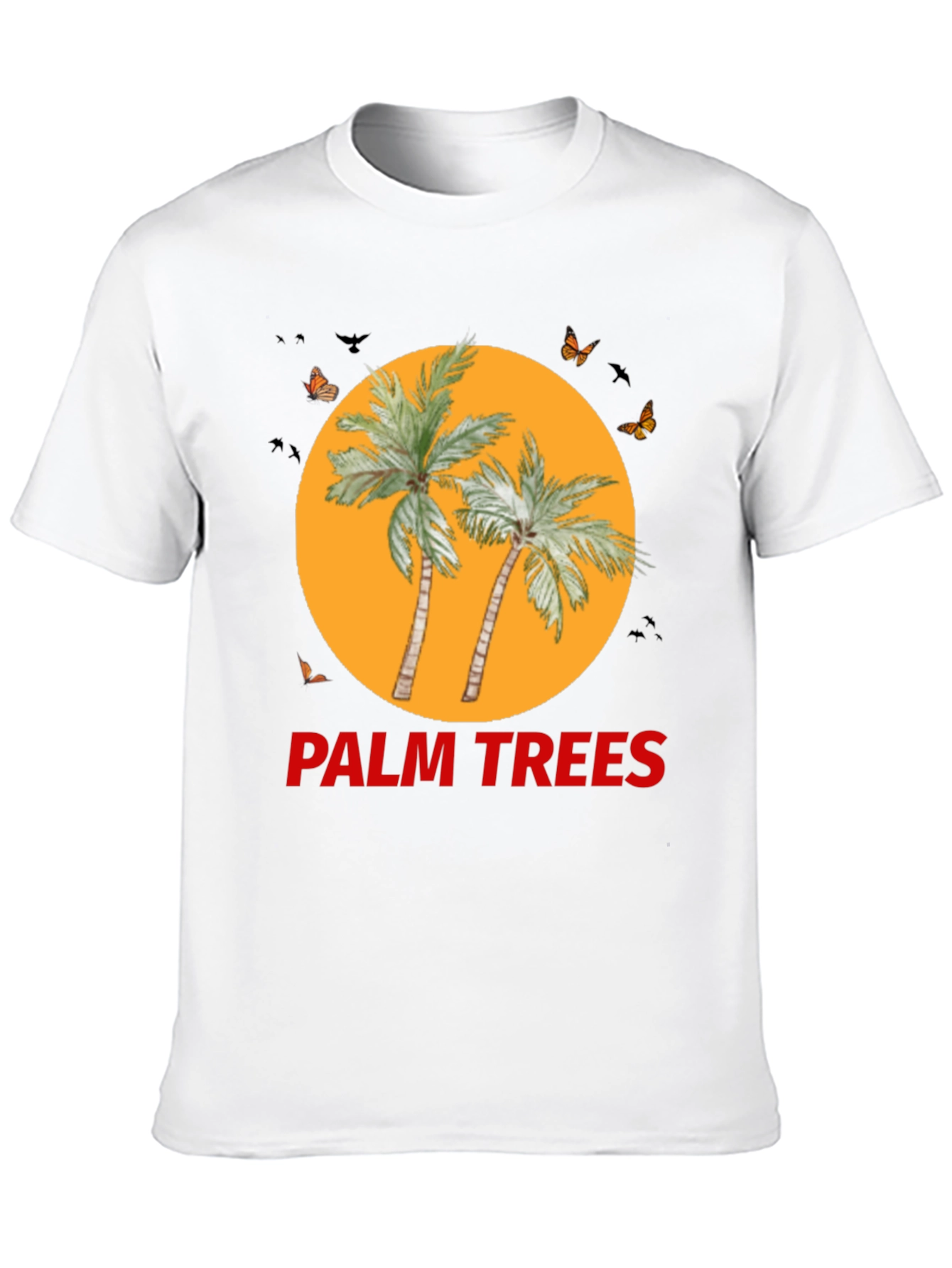 Palm Trees Graphic Tee - Black