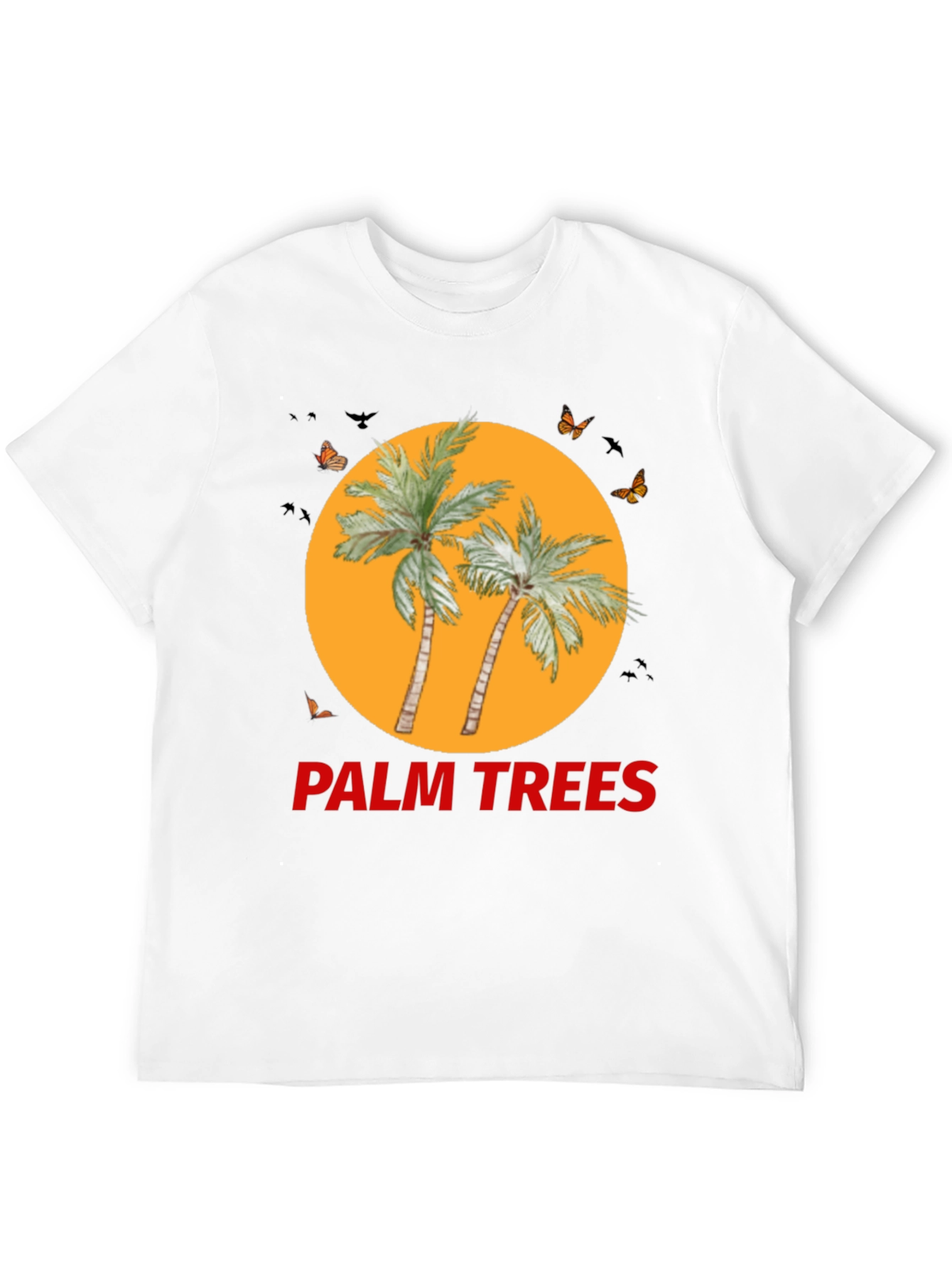 Palm Trees Graphic Tee - Black