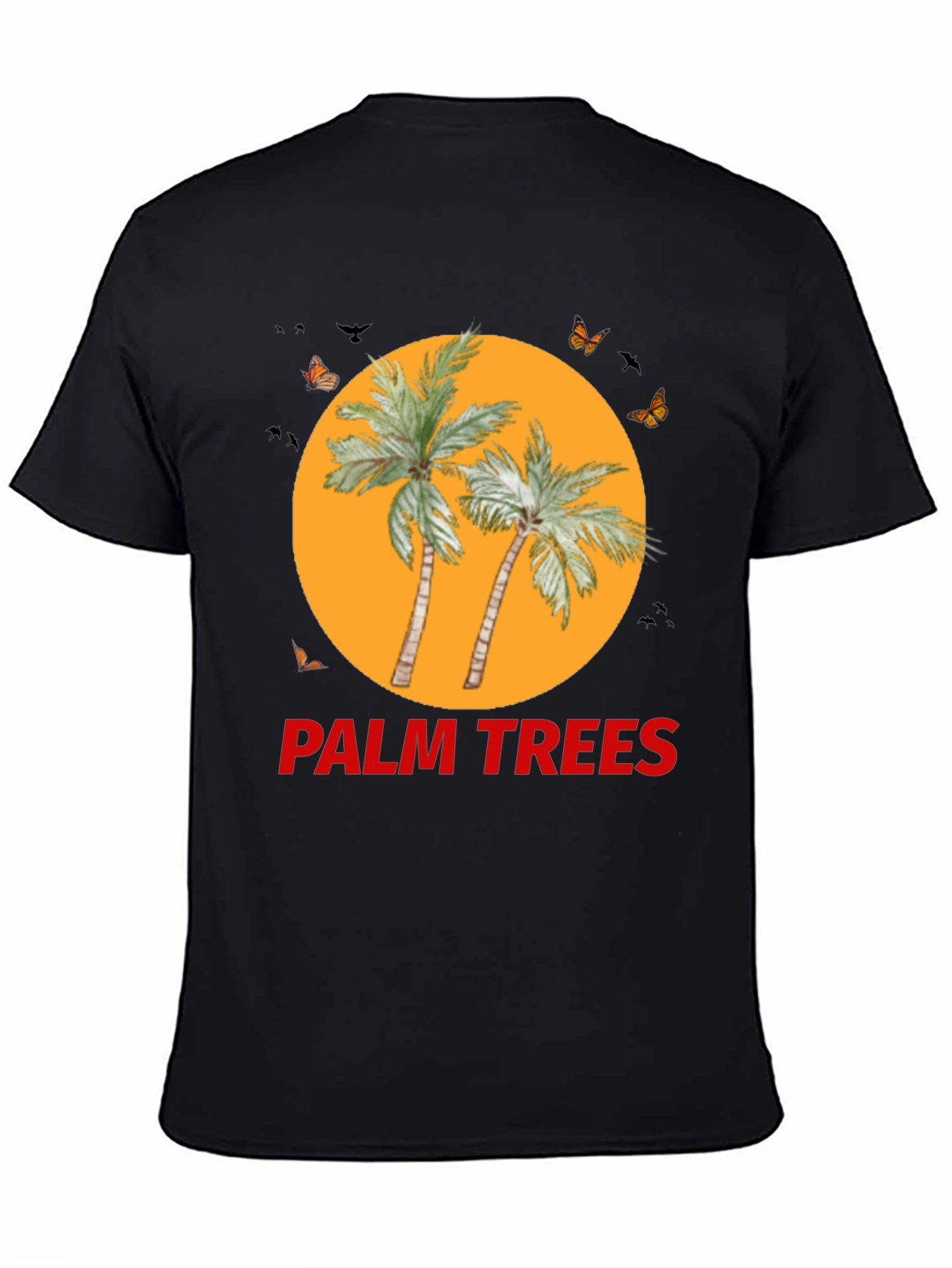Palm Trees Graphic Tee - Black