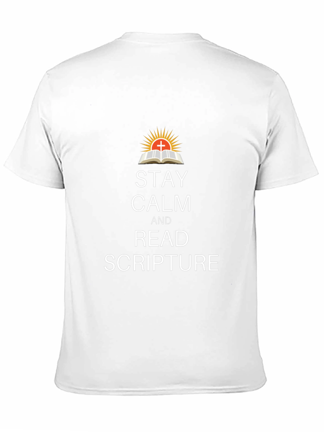 Stay Calm Read Scripture Black T-Shirt