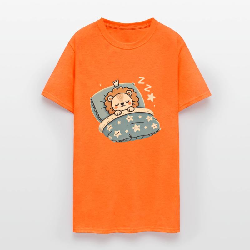 Lion Sleeping In Bed At Night Time