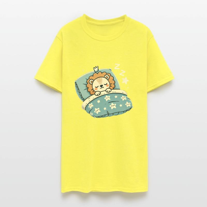 Lion Sleeping In Bed At Night Time