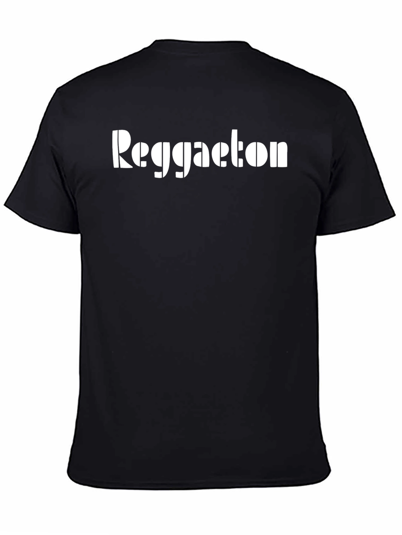 Reggaeton Graphic T-Shirt - Black Crew Neck Tee