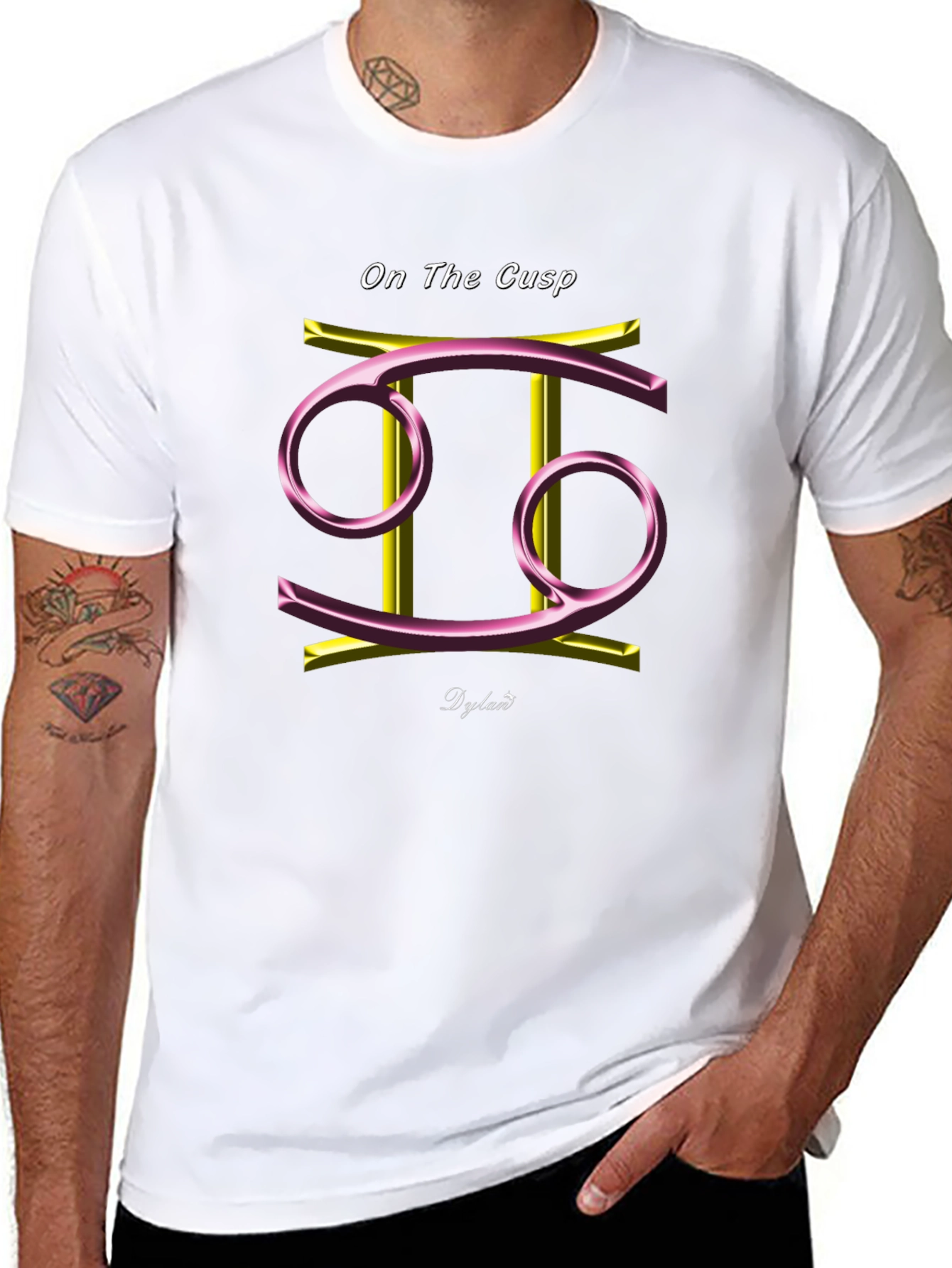 On The Cusp Gemini Cancer Zodiac Graphic T-Shirt