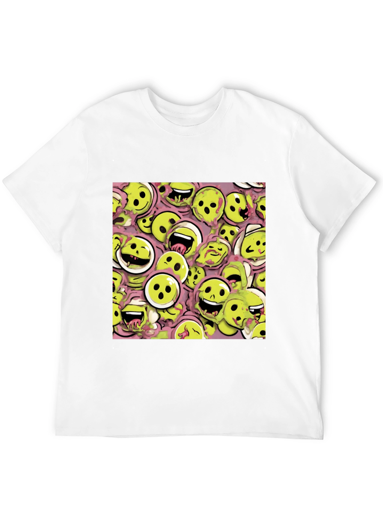 Funky Smiley Face T-Shirt - Unique Graphic Tee