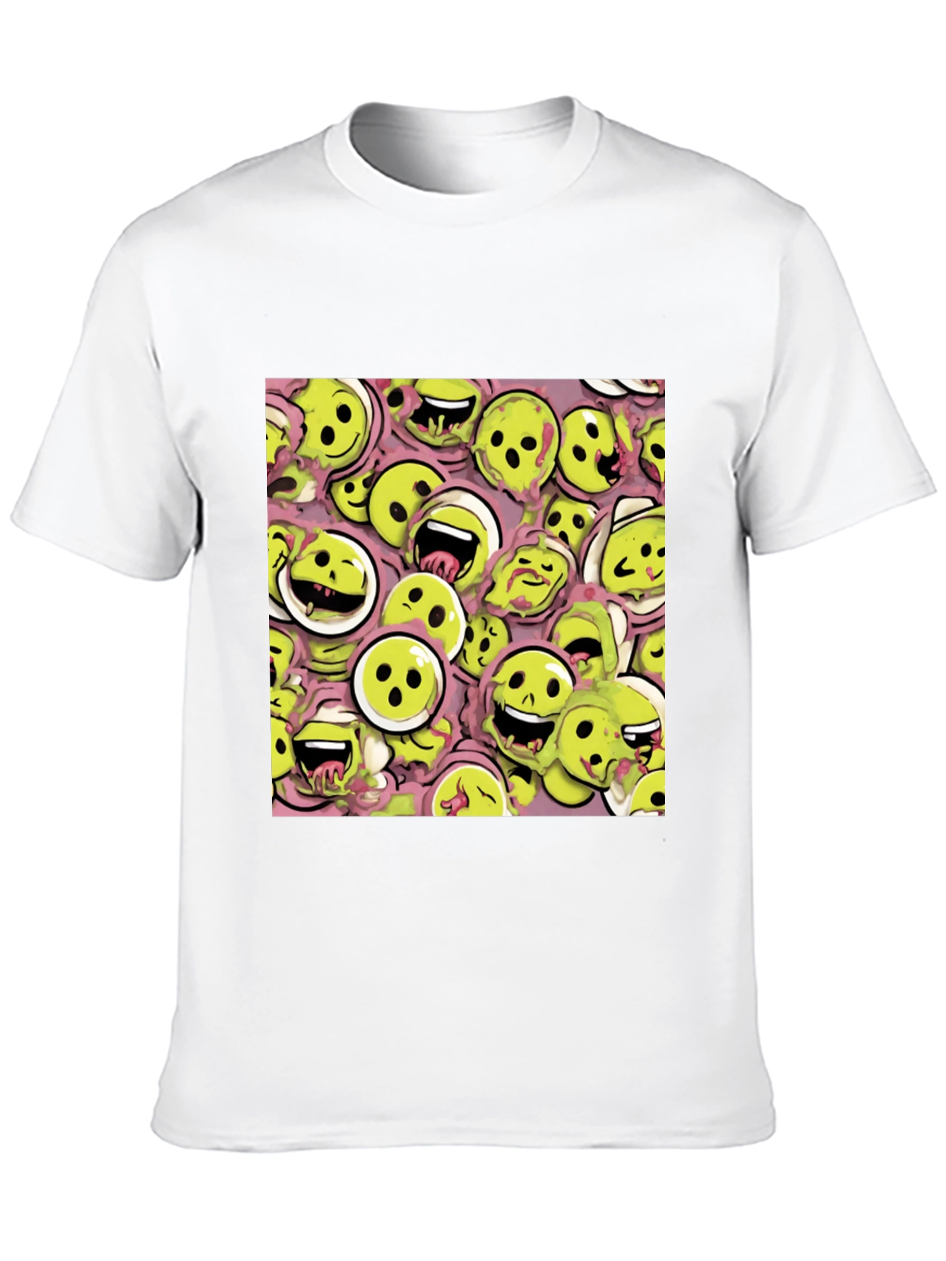Funky Smiley Face T-Shirt - Unique Graphic Tee